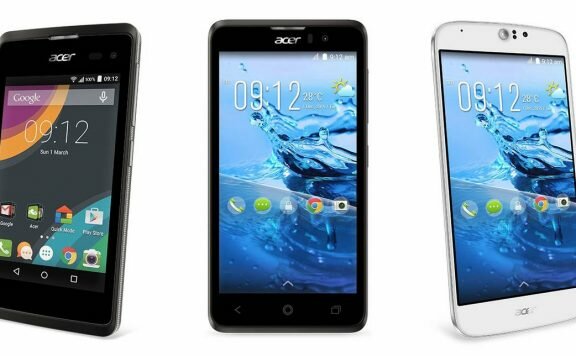Acer Umumkan Trio Smartphone Lollipop Terbaru
