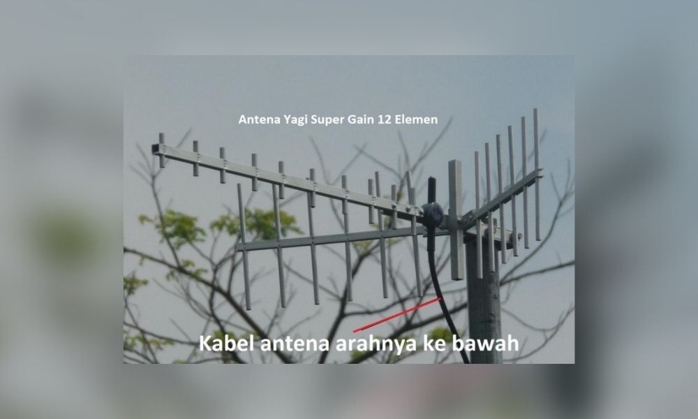 Antena Penguat Sinyal HP Android Yagi Induksi 12 Element