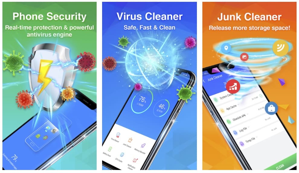 Fitur Virus Cleaner Antivirus Free Phone Cleaner