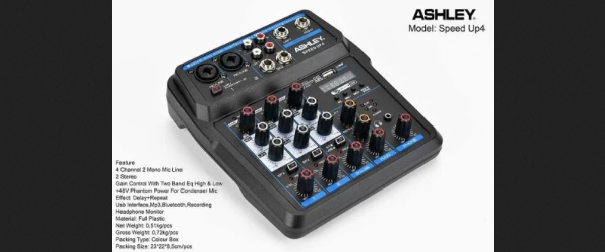 Rekomendasi mixer audio terbaik yang bisa diandalkan Ashley Speed Up 4