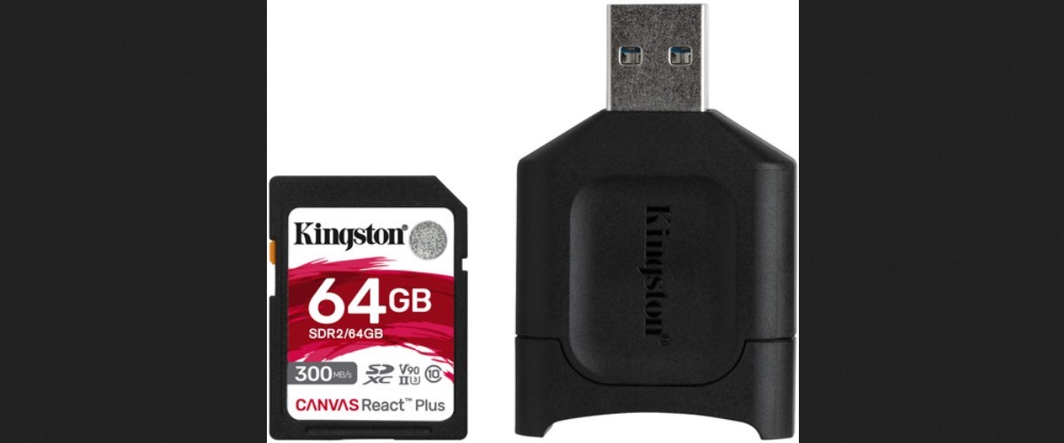 Kartu microSD terbaik Kingston canvas react plus UHS II U3 V90 64 GB