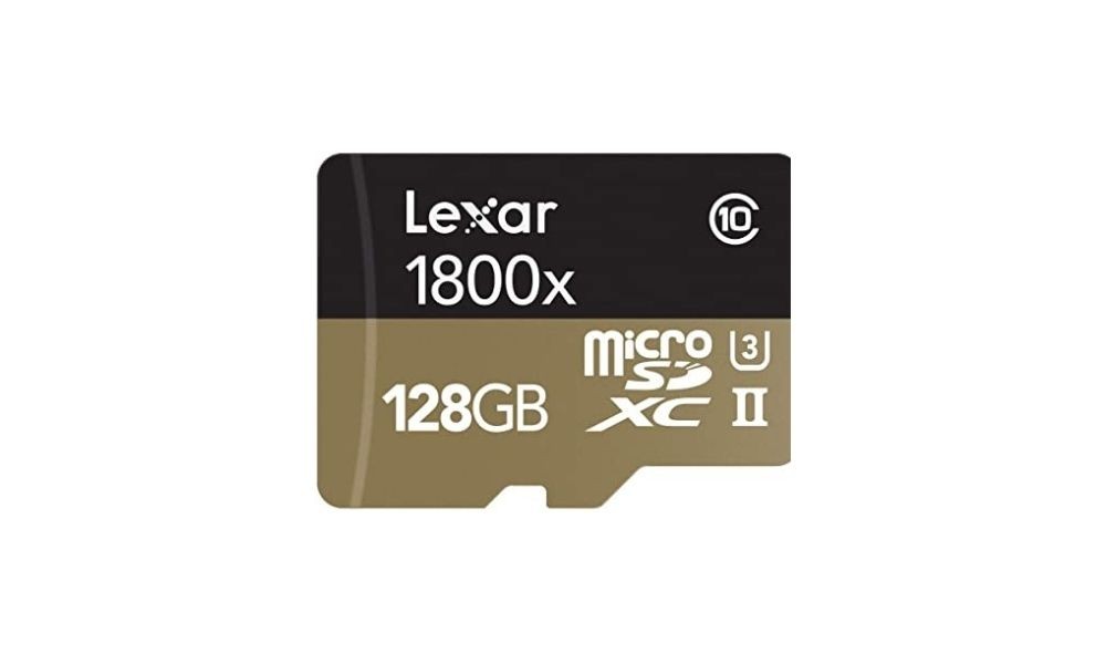 Lexar professional 1800x microSDXC UHS II cards 128 GB