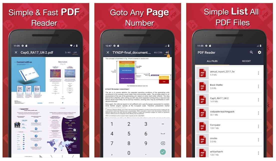 Tampilan dan fitur Simple PDF Reader 2021