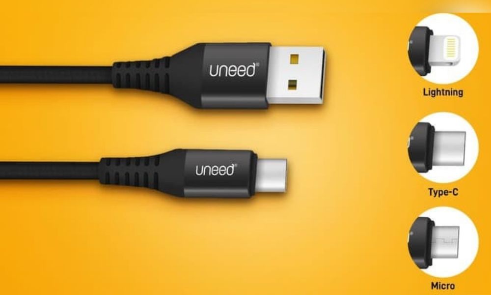 UNEED kabel data magnetic USB type C to type C
